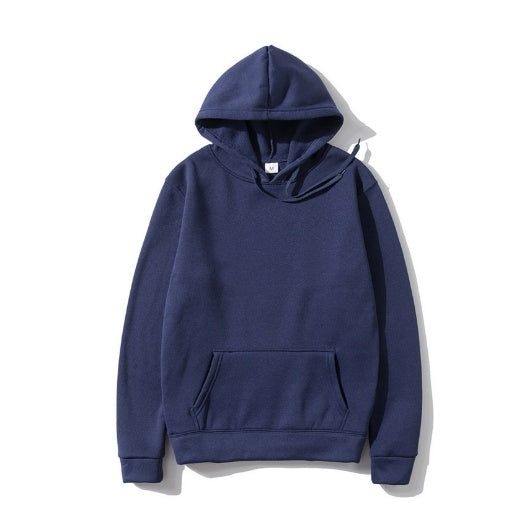 Cotton Fleece Solid Color Hoodie