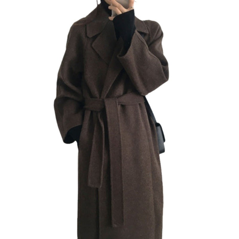 Modern Woolen Mid-length Winter Coat