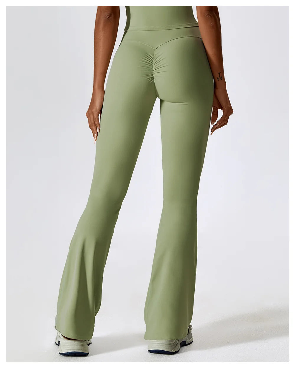 Flared High Waist Wide Leggings (Multiple Colors and Sizes)