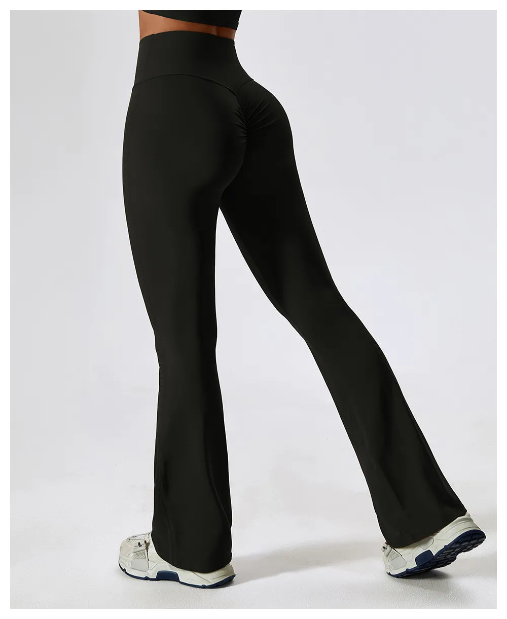 Flared High Waist Wide Leggings (Multiple Colors and Sizes)