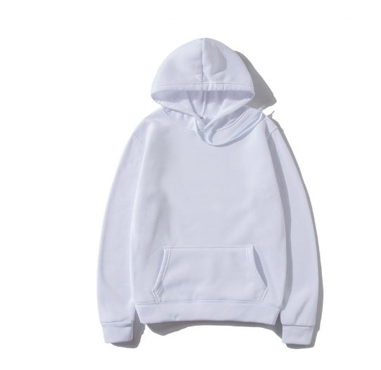 Cotton Fleece Solid Color Hoodie