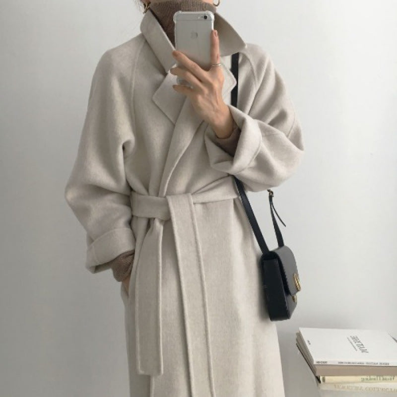 Modern Woolen Mid-length Winter Coat