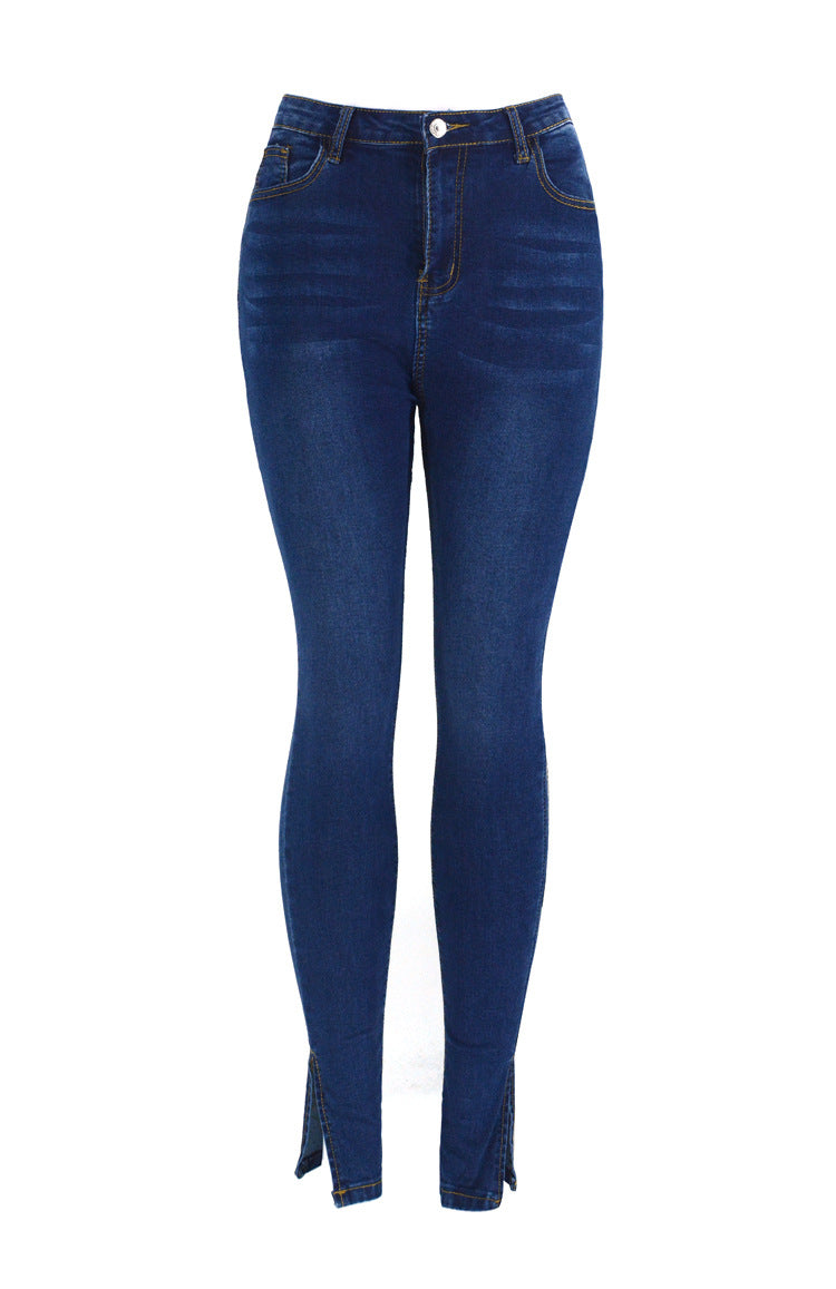 Slim Fit Jeans with Ankle Split
