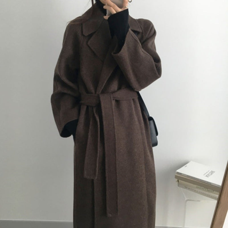 Modern Woolen Mid-length Winter Coat