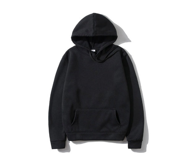 Cotton Fleece Solid Color Hoodie