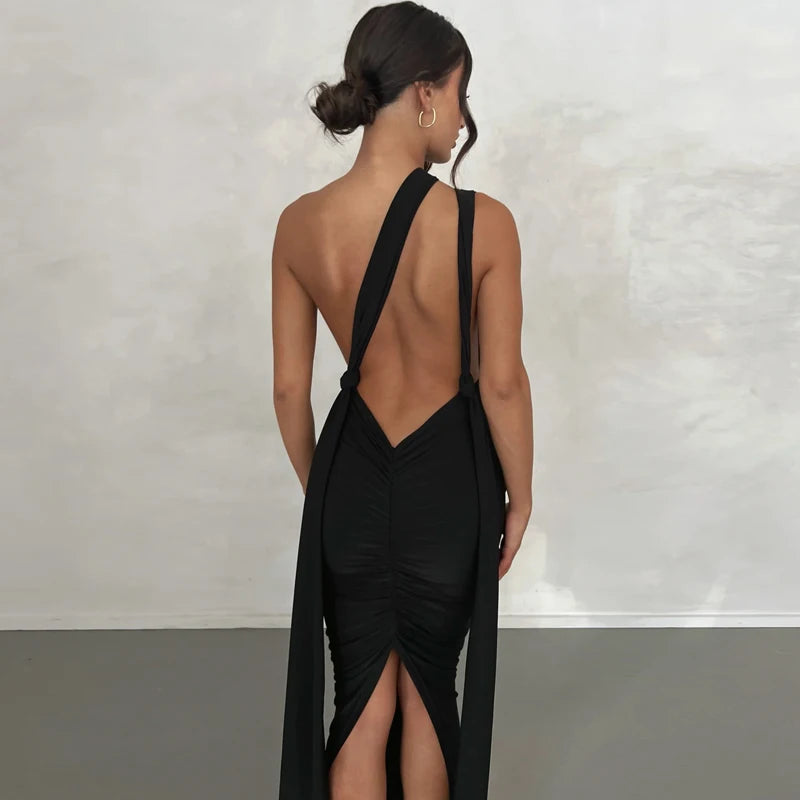 Dynamic Wear Backless Bandage Sleeveless Dress
