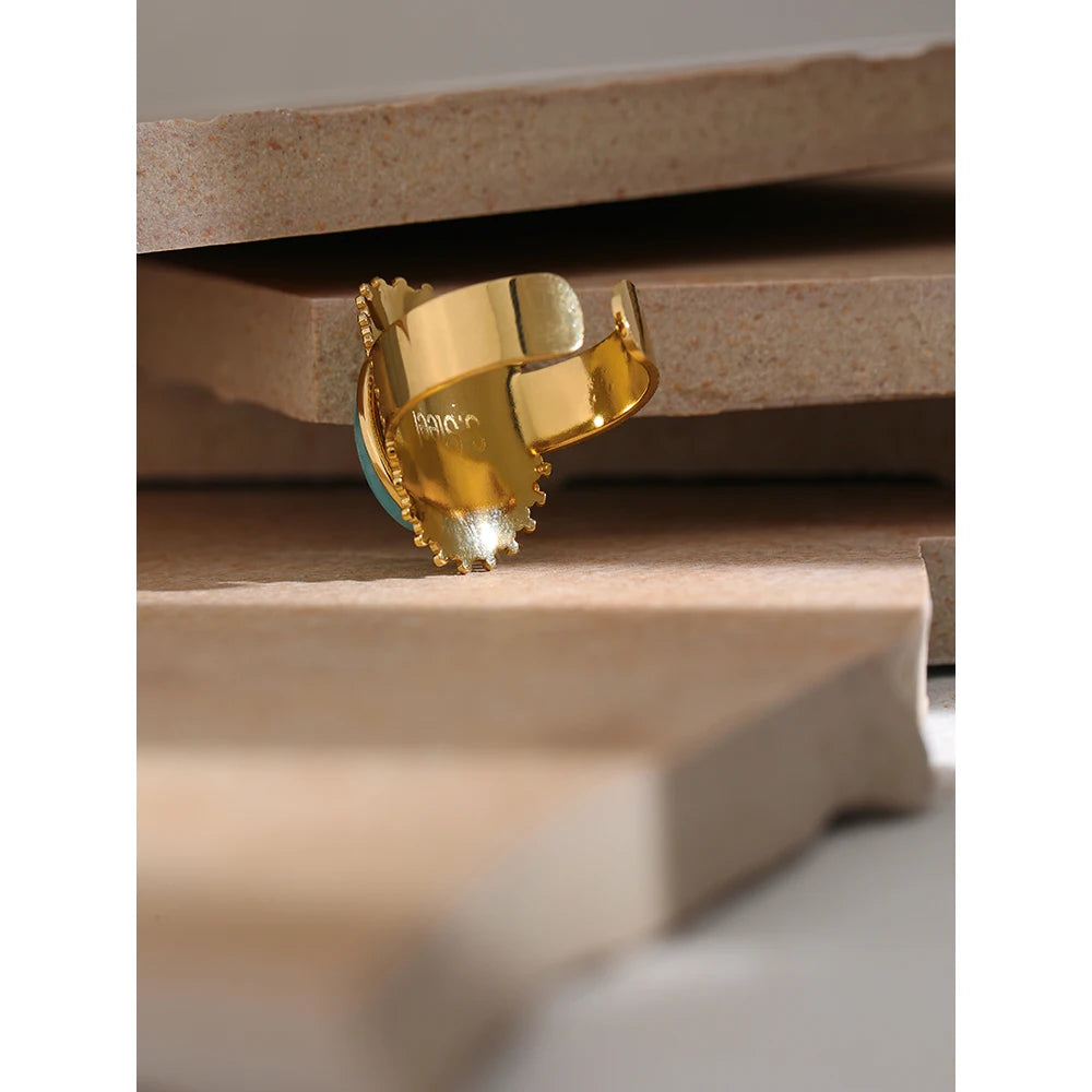 Stainless Steel Stone Rings