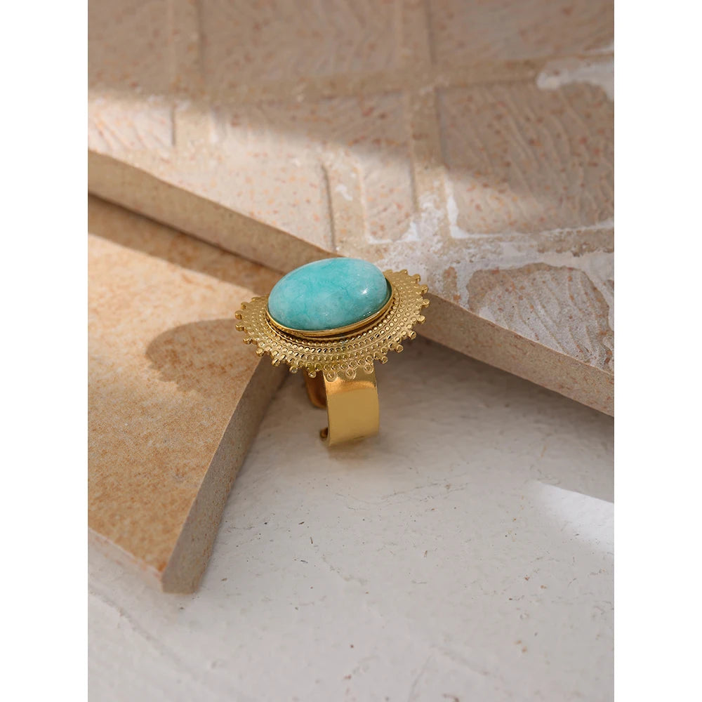 Stainless Steel Stone Rings