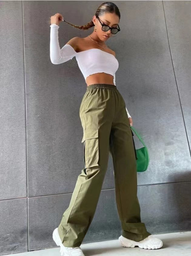 High Waist Wide Leg Pants