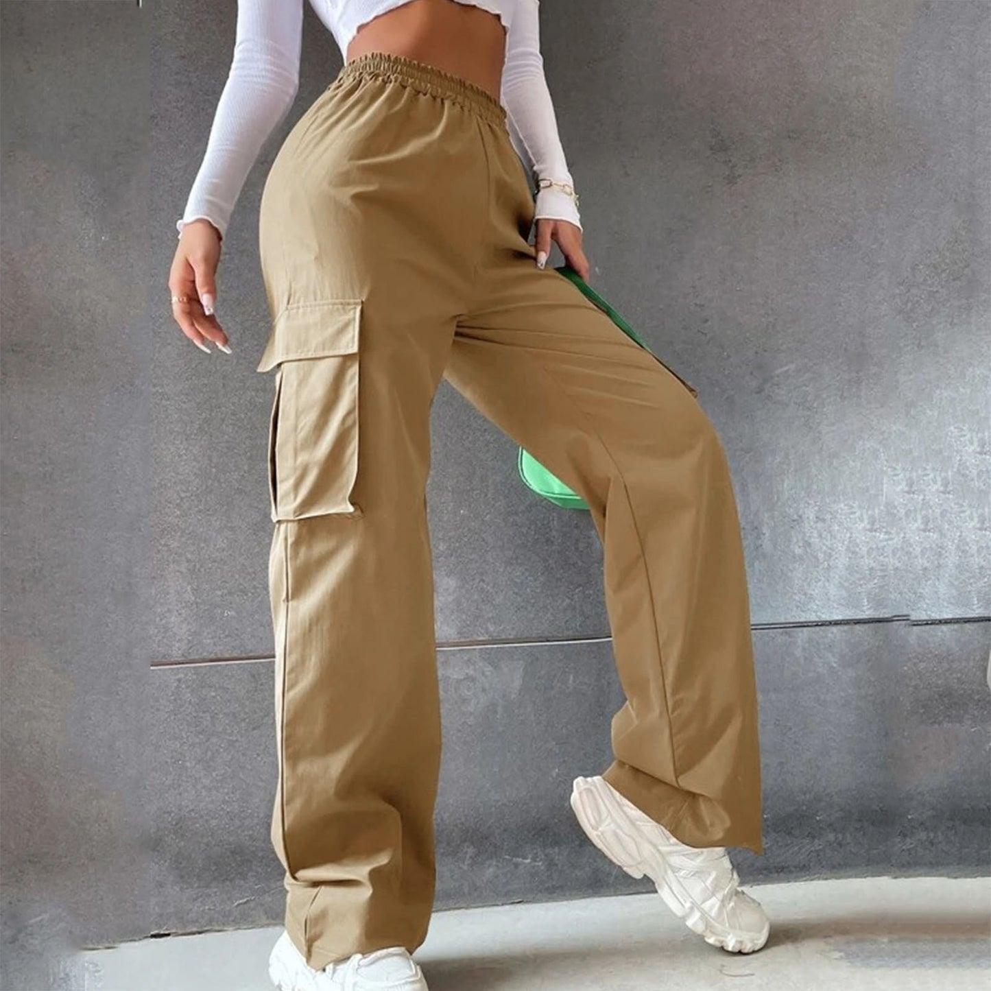 High Waist Wide Leg Pants