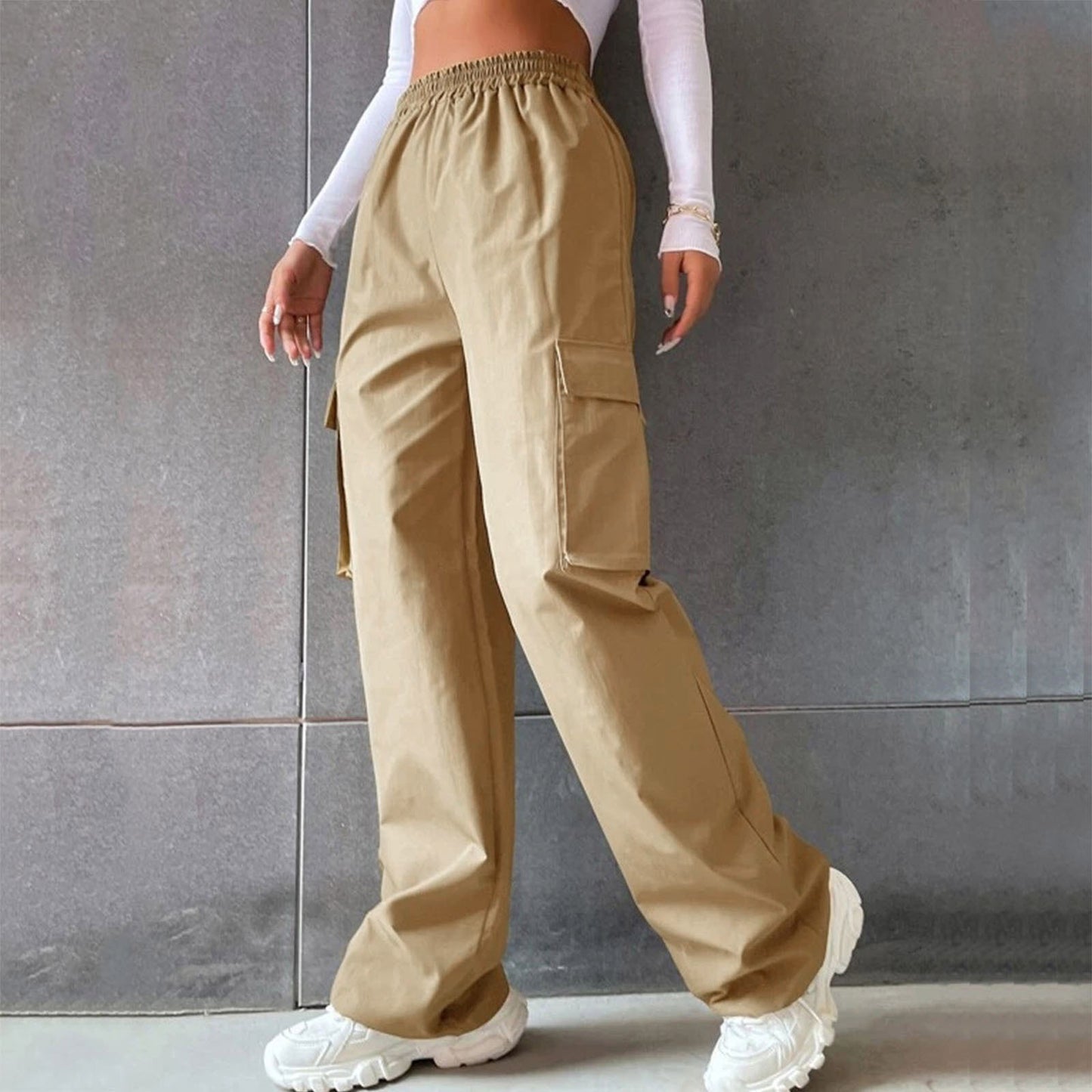 High Waist Wide Leg Pants