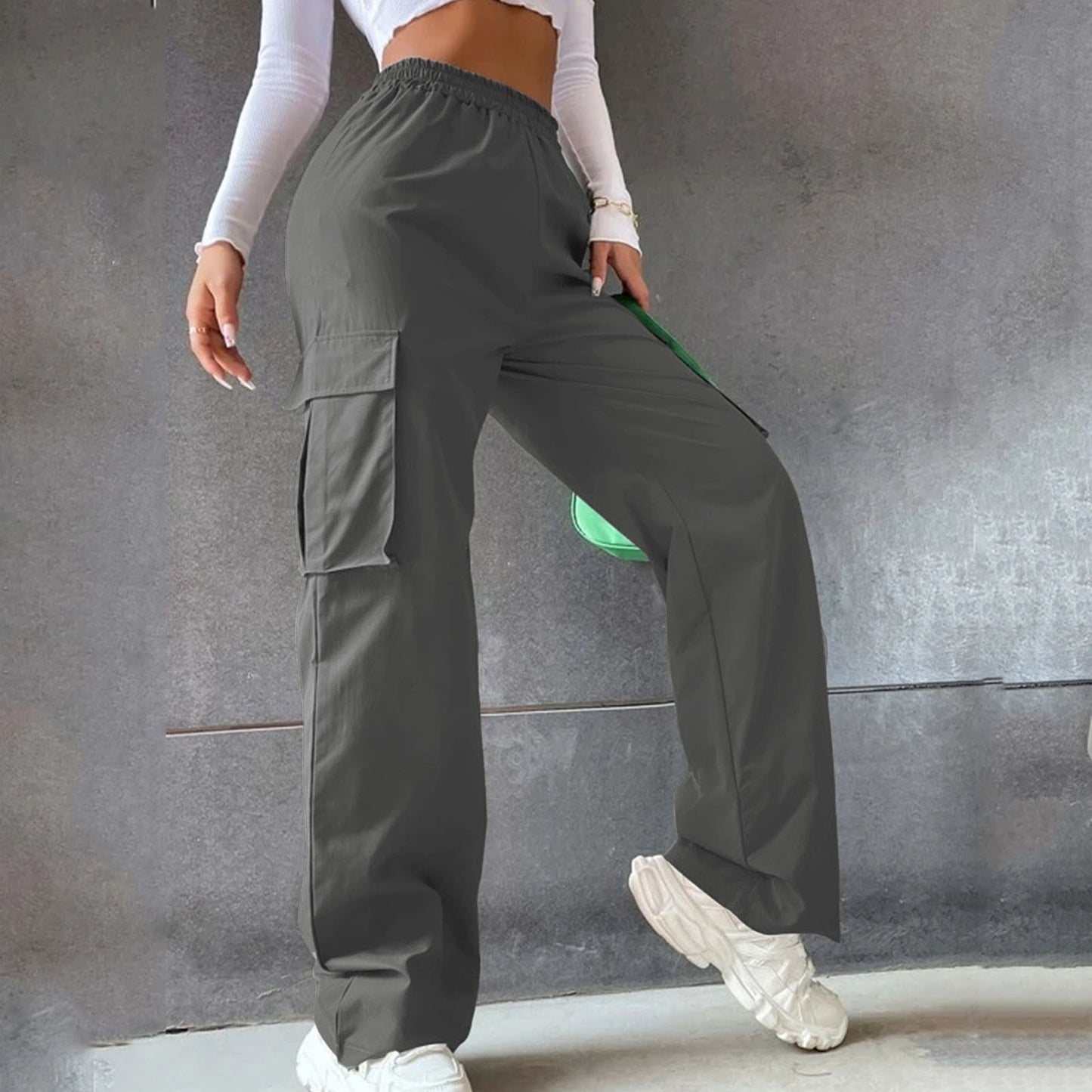 High Waist Wide Leg Pants