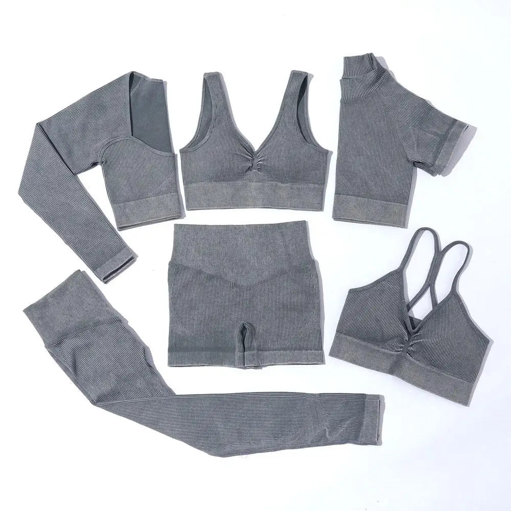 Sportswear Two Piece Yoga Set Gym Clothing High Waist