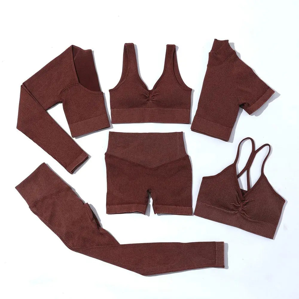 Sportswear Two Piece Yoga Set Gym Clothing High Waist