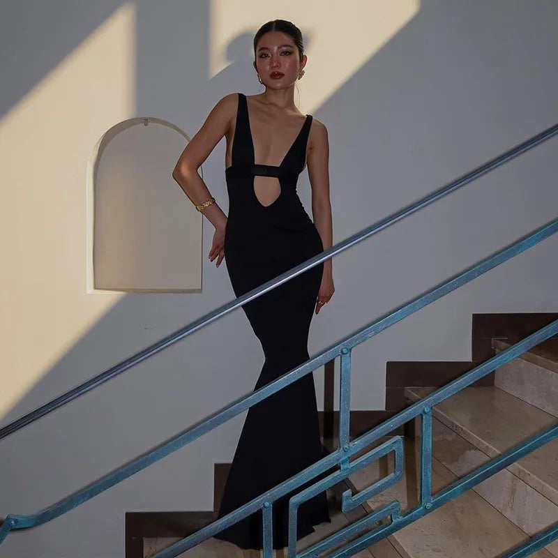 Sexy Backless Cut Out Mermaid Dress