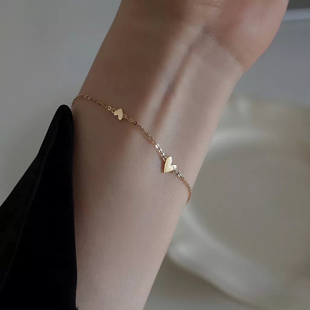 Stainless Steel Heart-shaped Bracelet