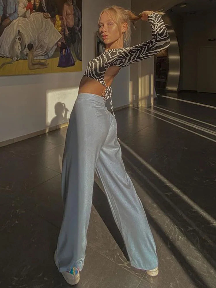 Sexy Backless Lace ups Pullover Top
