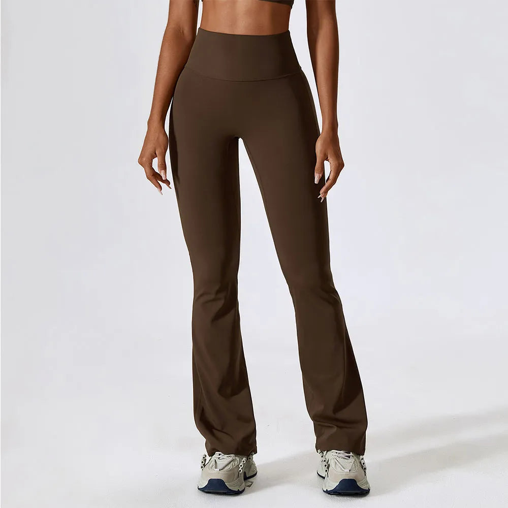 Flared High Waist Wide Leggings (Multiple Colors and Sizes)