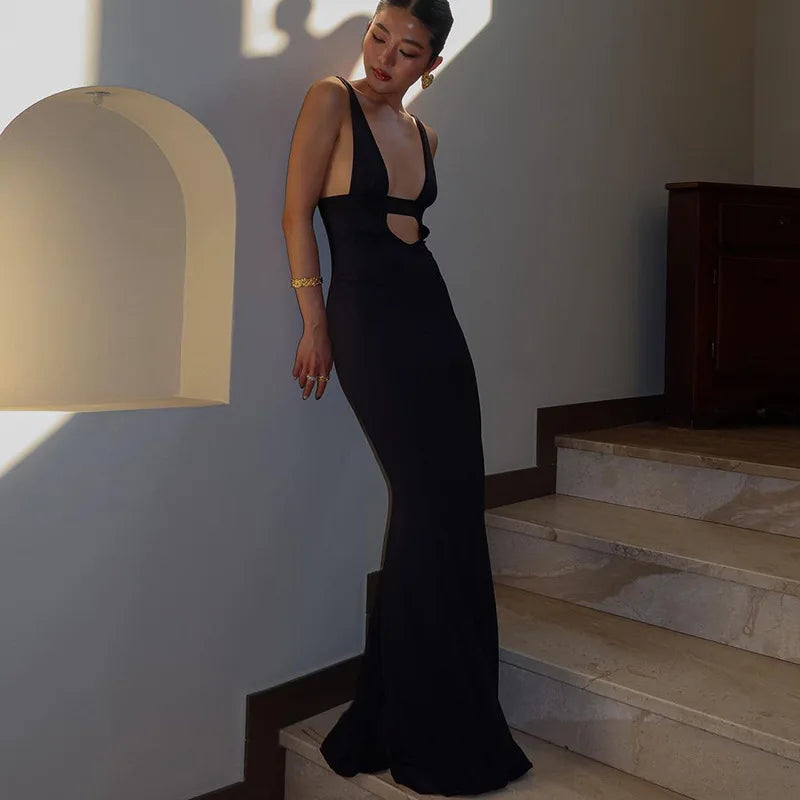 Sexy Backless Cut Out Mermaid Dress