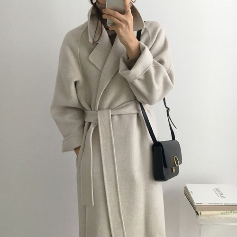 Modern Woolen Mid-length Winter Coat