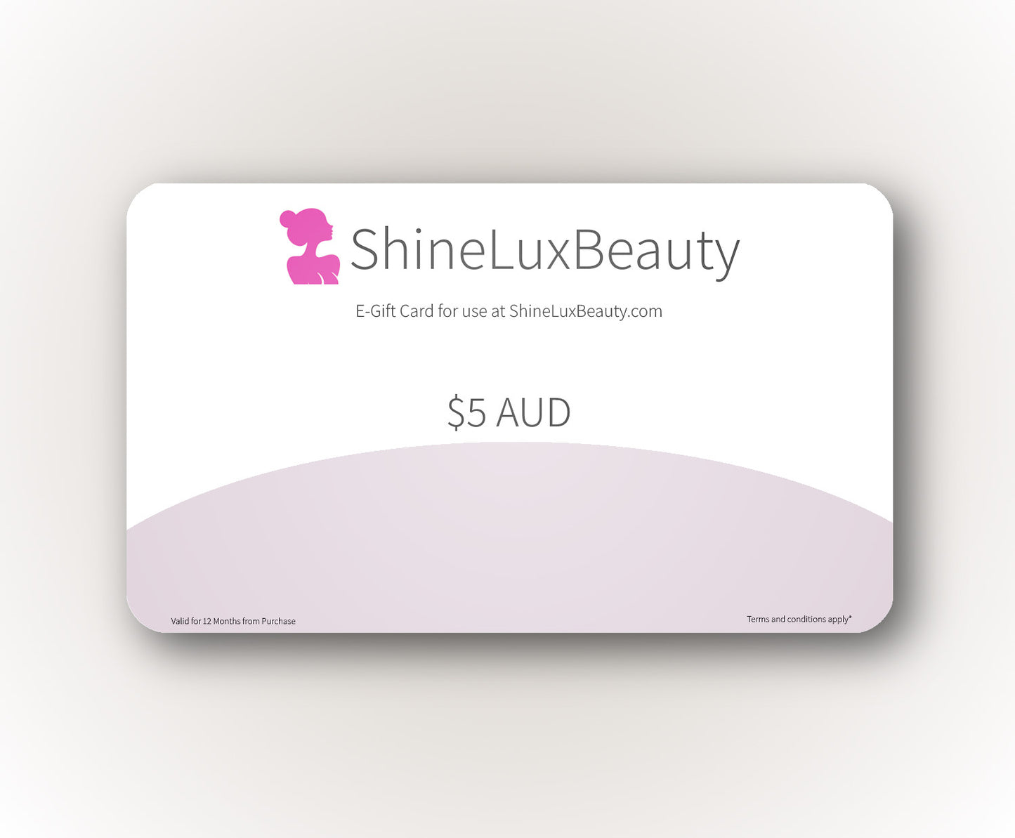 ShineLuxBeauty Promotional Gift Card