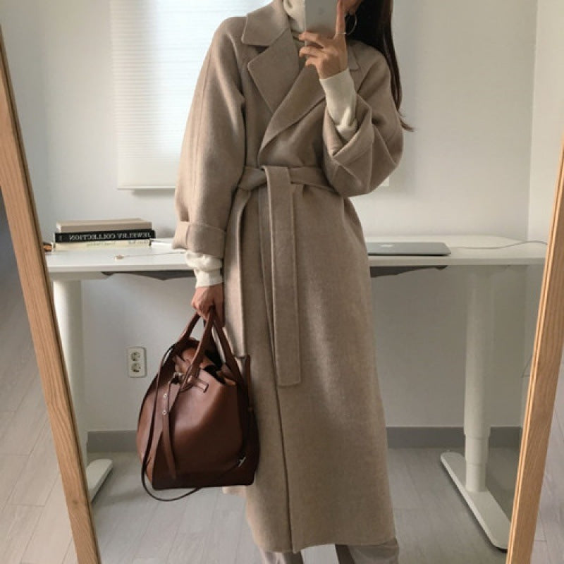 Modern Woolen Mid-length Winter Coat