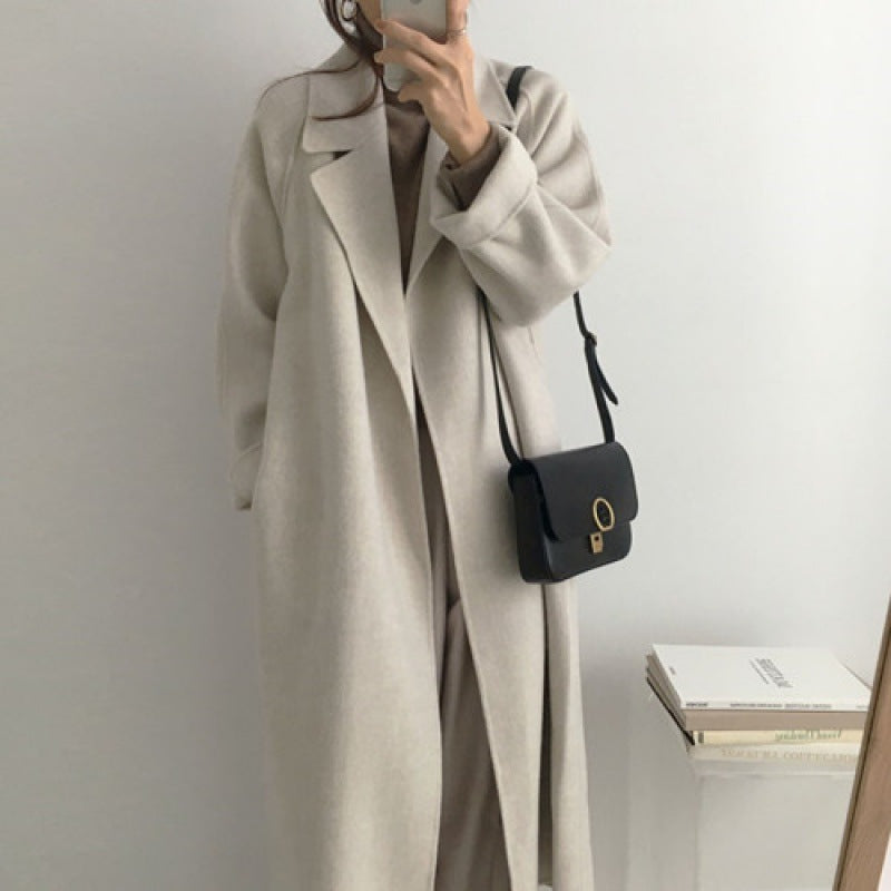 Modern Woolen Mid-length Winter Coat