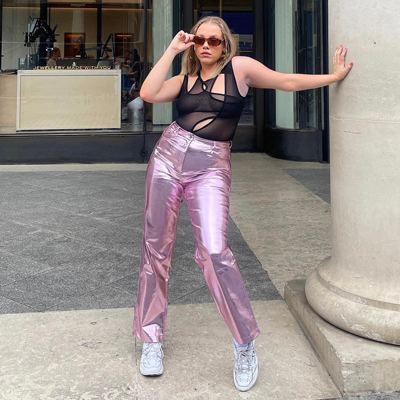 Bright Reflective Evening Party Pants
