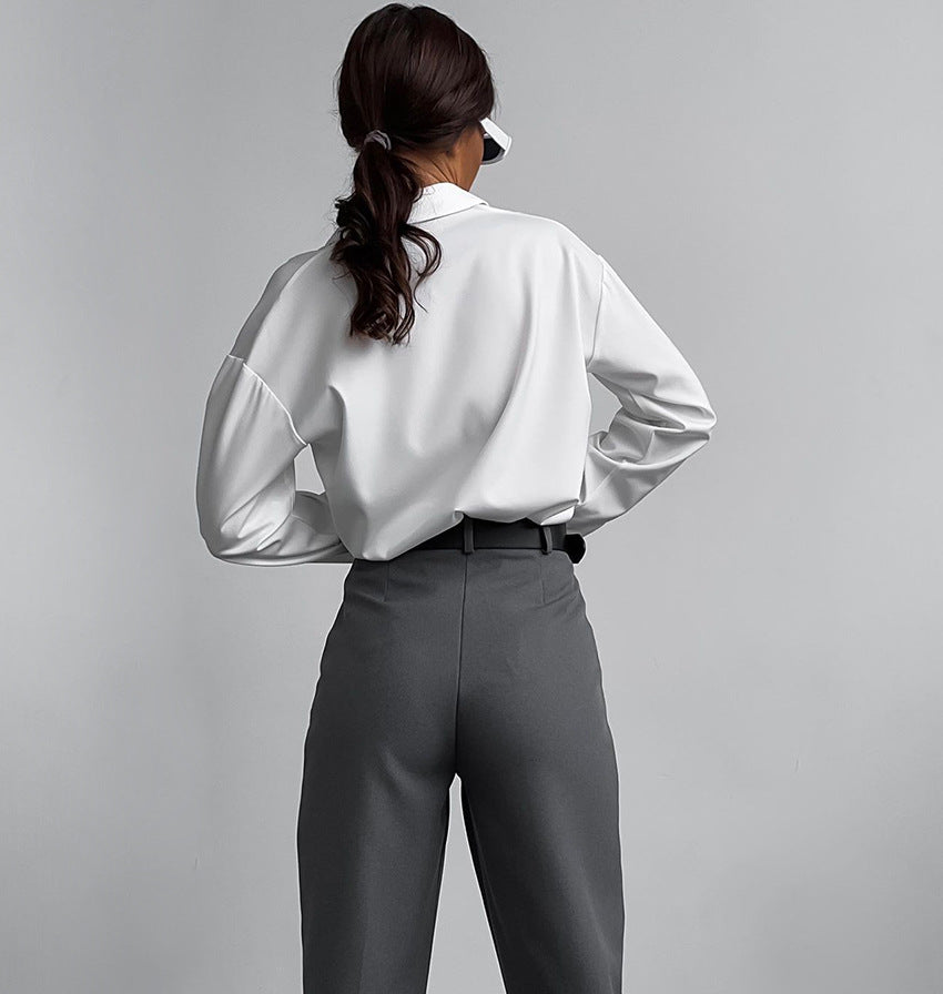Fashion High Waist Trousers
