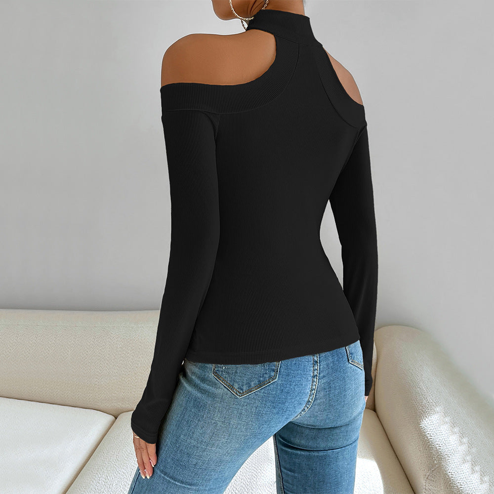 Off Shoulder Black Top