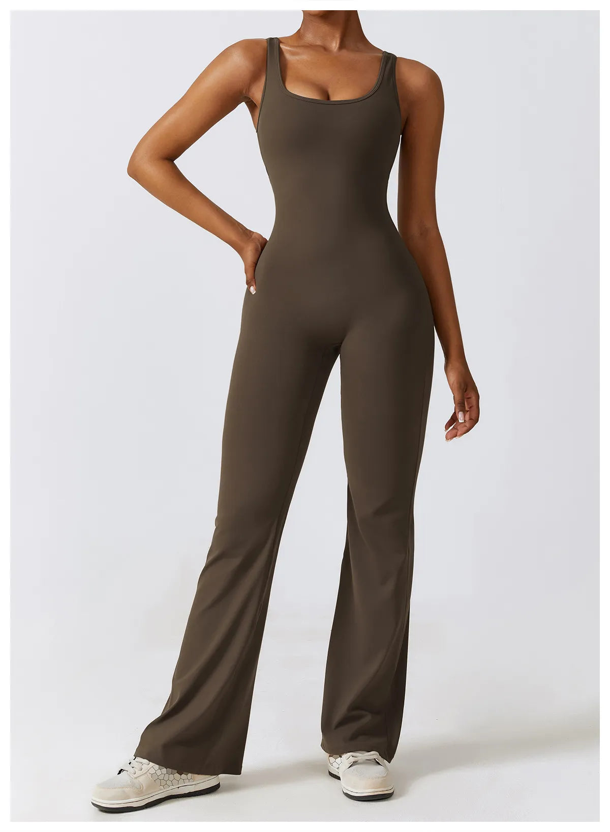 Sexy Back V Jumpsuit Gym Set