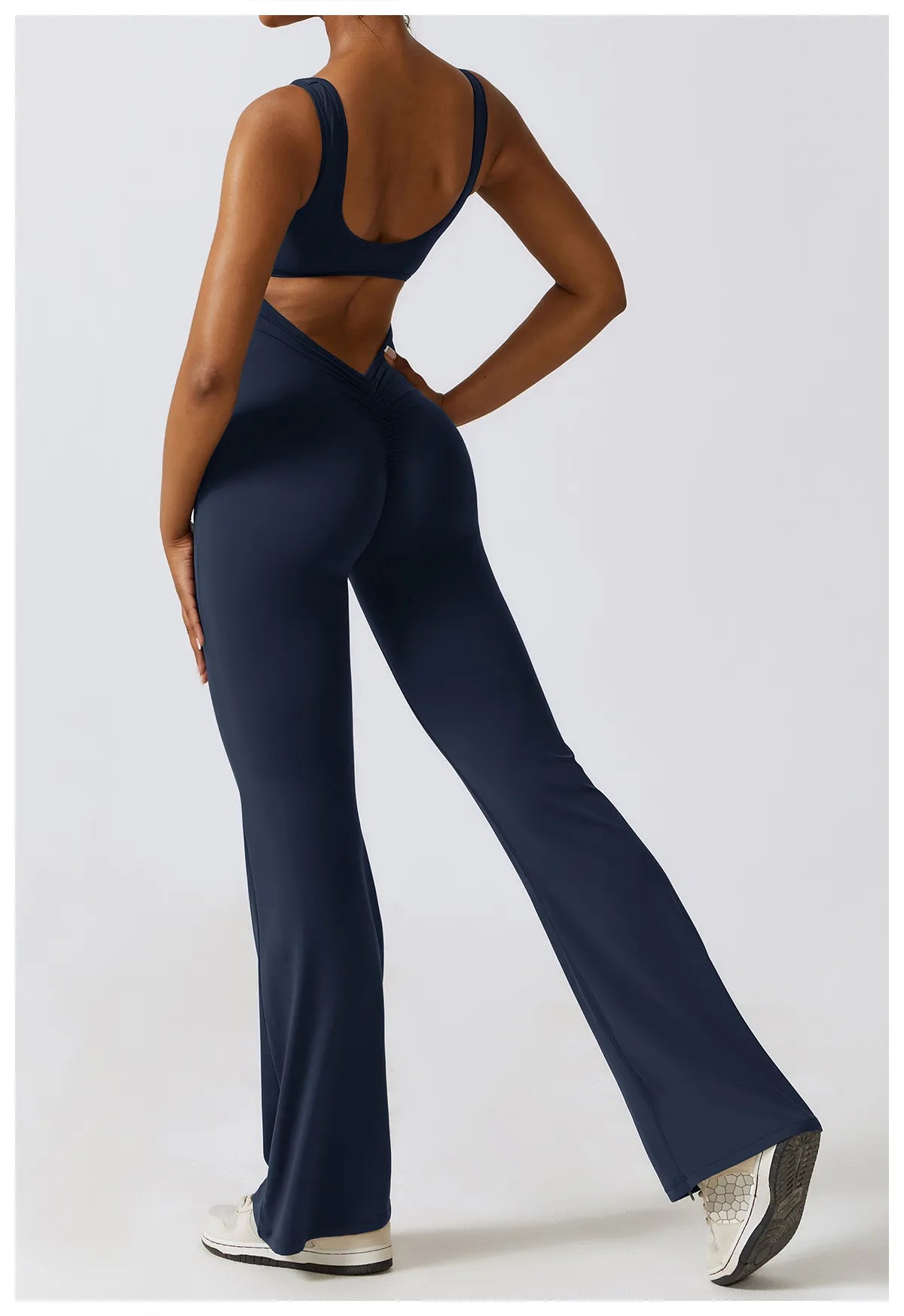 Sexy Back V Jumpsuit Gym Set