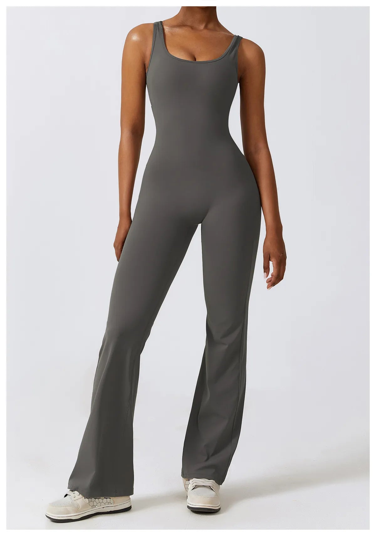 Sexy Back V Jumpsuit Gym Set