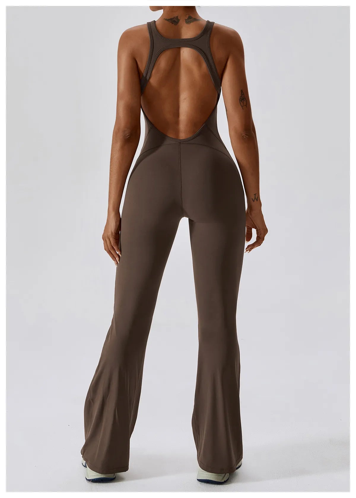 Sexy Back V Jumpsuit Gym Set