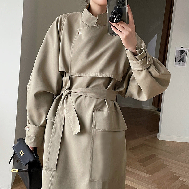 Long Modern Autumn Trench Coat