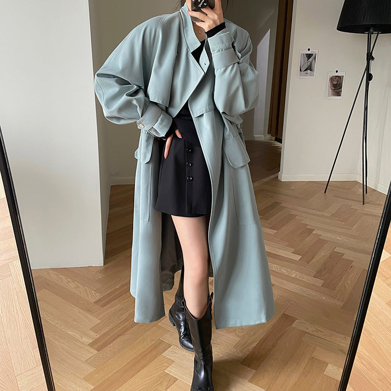 Long Modern Autumn Trench Coat