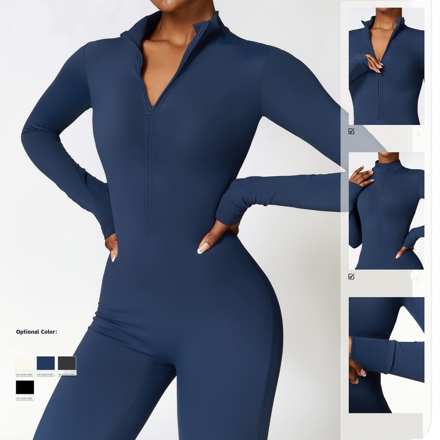 Warm Long Sleeve Jumpsuit Activewear