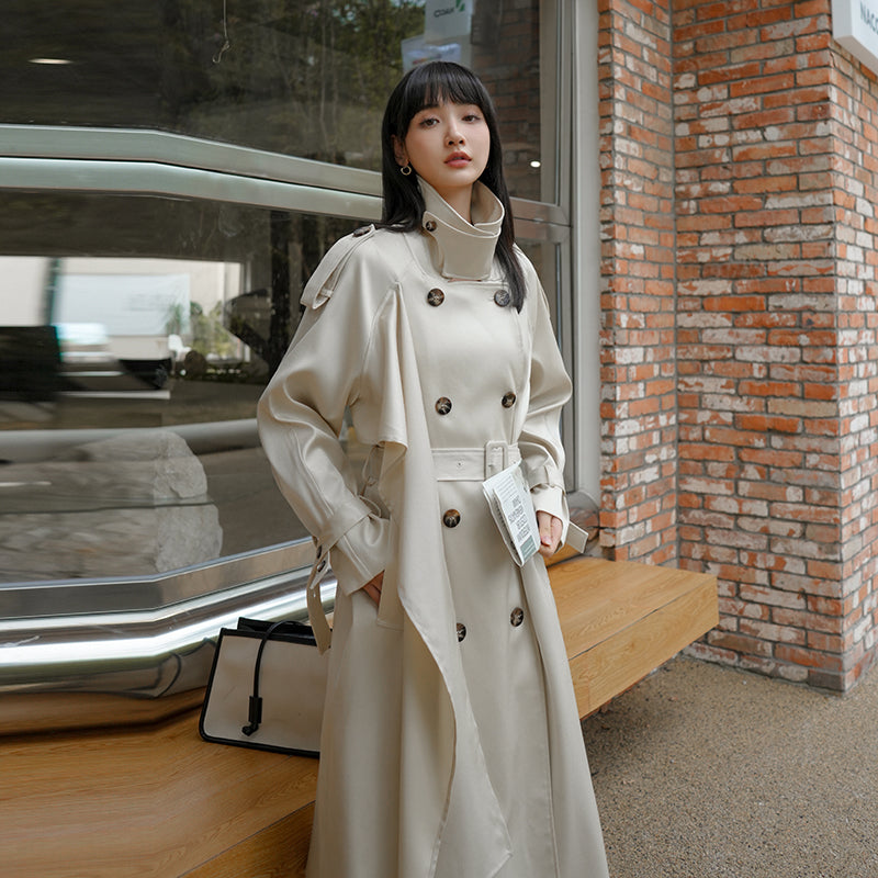 Modern English Style High Sense Trench Coat