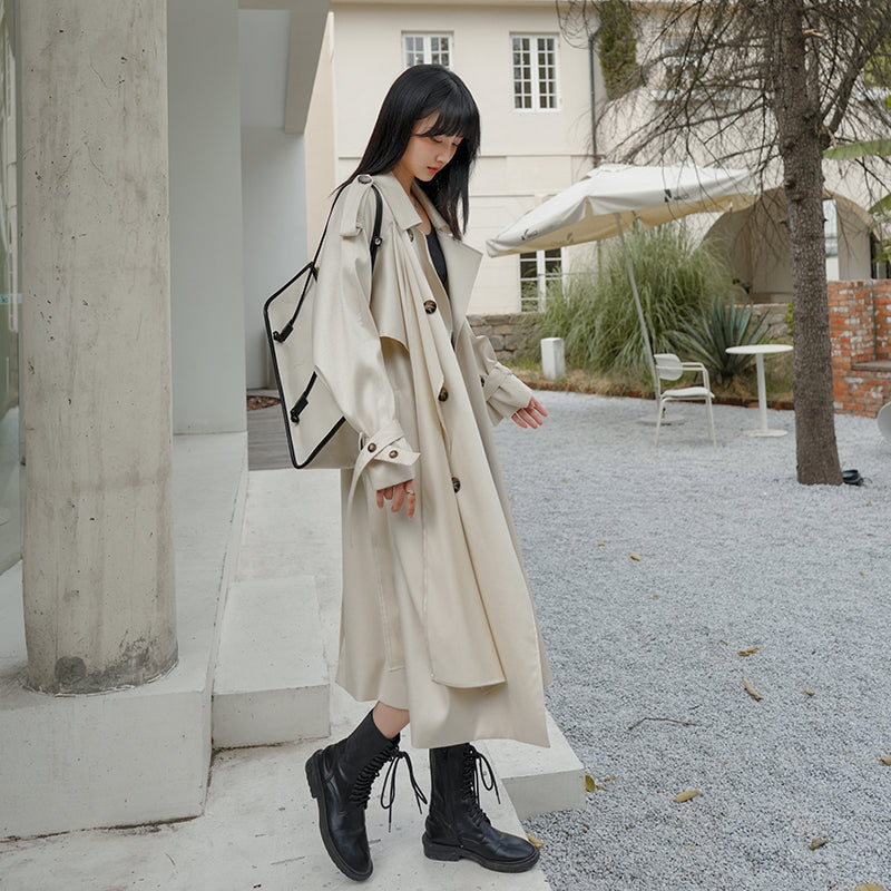 Modern English Style High Sense Trench Coat