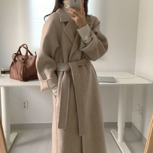 Modern Woolen Mid-length Winter Coat