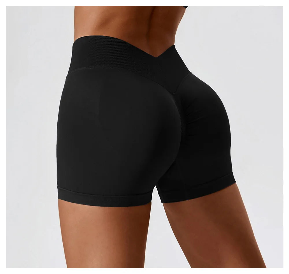 Seamless Yoga Gym Cycling Sports Shorts