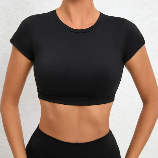 Sports Shirts Breathable Backless Workout Tops