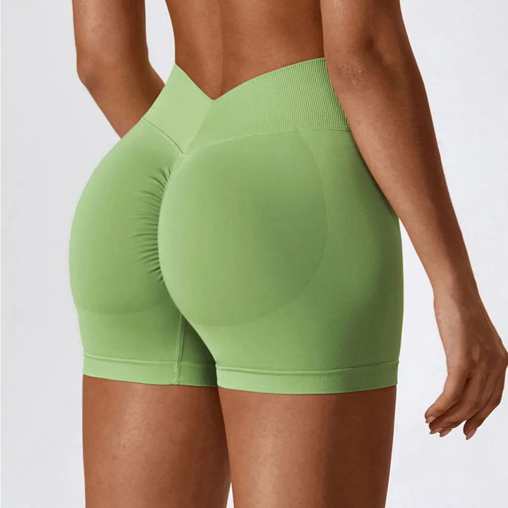 Seamless Yoga Gym Cycling Sports Shorts