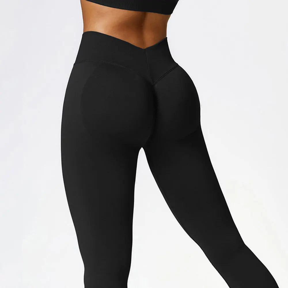 High Waist Push Up Seamless Scrunch Butt Tights Yoga Pants