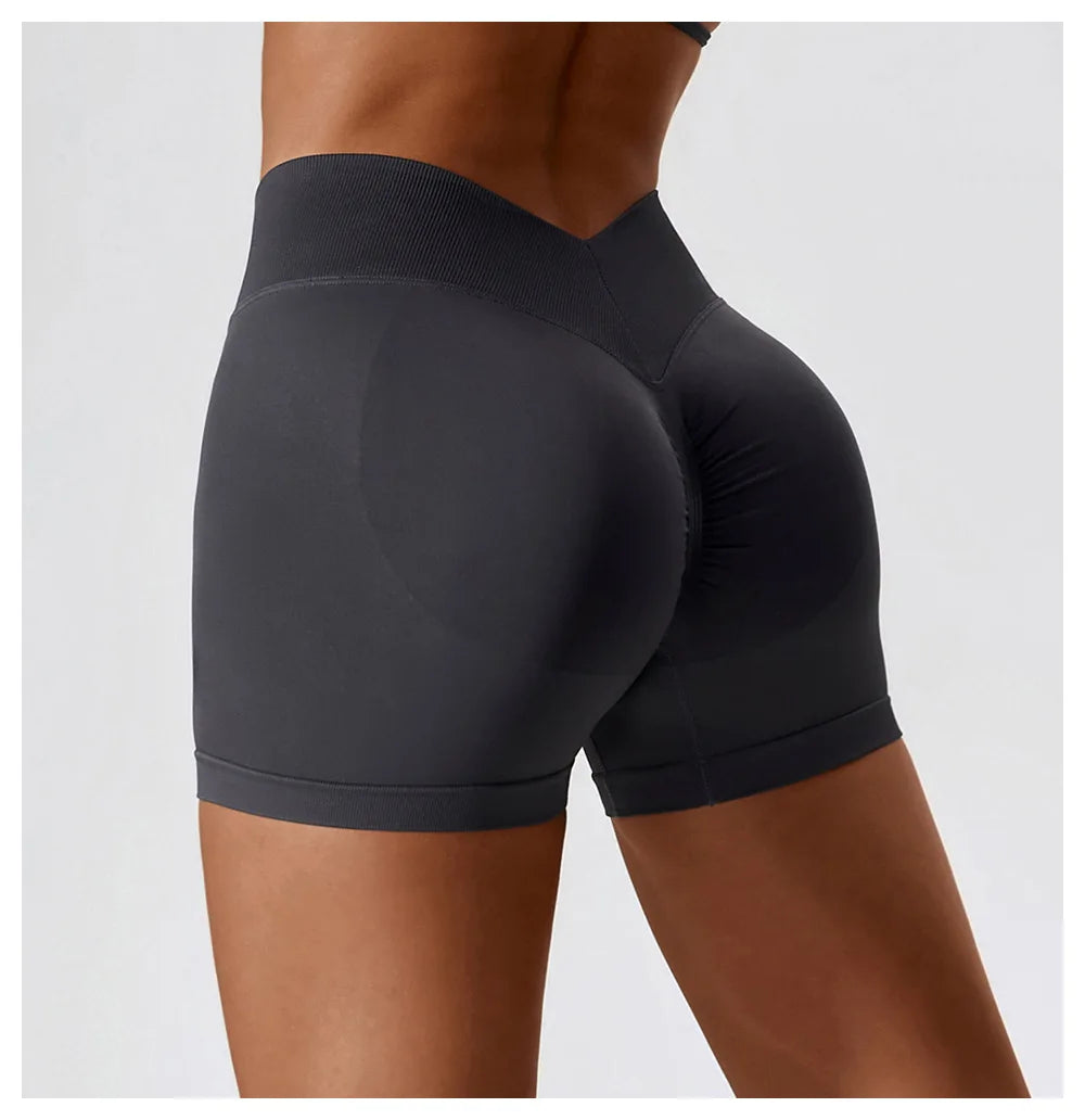 Seamless Yoga Gym Cycling Sports Shorts