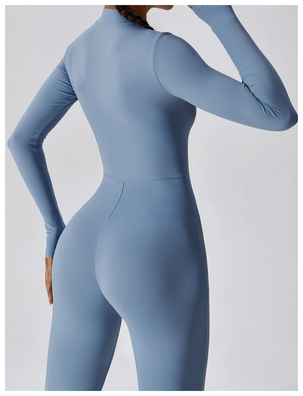 Nude-Feel Long Sleeve Shapewear Gym Bodysuit