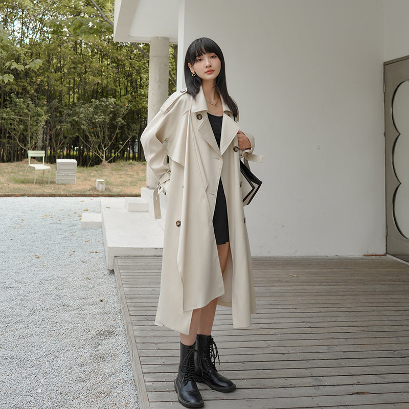 Modern English Style High Sense Trench Coat