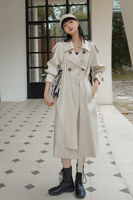 Modern English Style High Sense Trench Coat