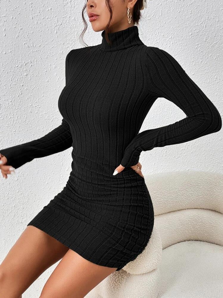 Comfy Long Sleeve Stretch Dress