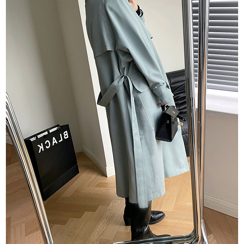 Long Modern Autumn Trench Coat